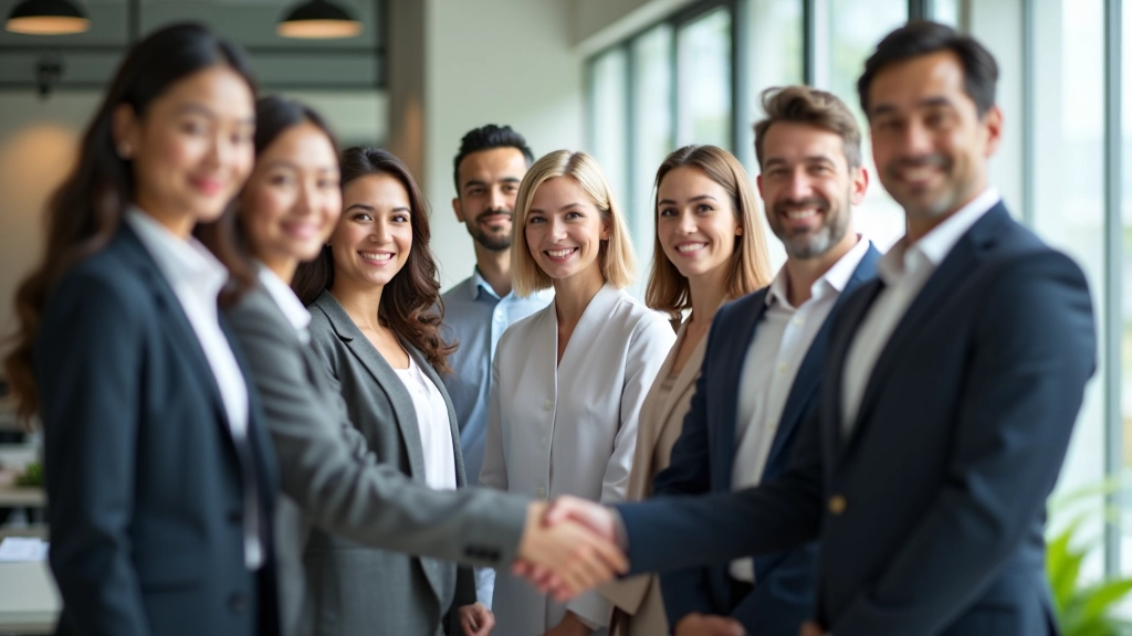 Team of experienced relocation consultants and housing experts, professional group portrait, diverse backgrounds, Singapore office setting, natural lighting